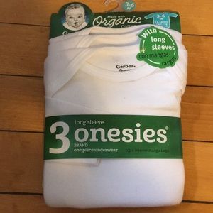 Organic cotton long sleeve onesies